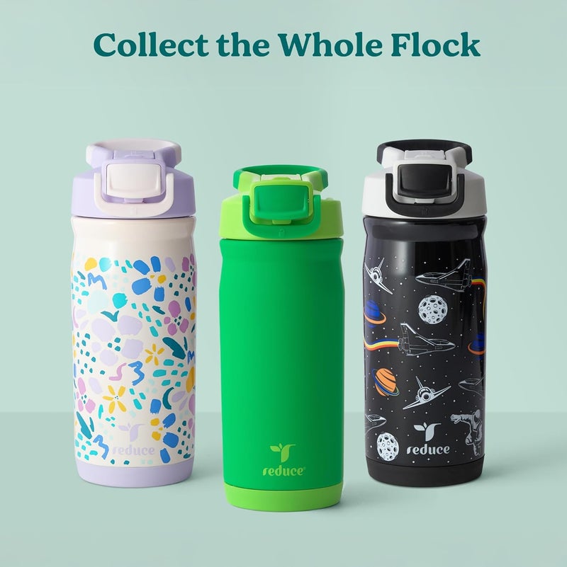 Reduce Hydrate Pro Kids 14oz Stainless Steel Insulated Water Bottle w/Straw – Spill Proof Tumbler for Kids – 30 Hour Cold Retention – Dishwasher Safe Leak-Proof Design - Unicorn Magic - Image 5